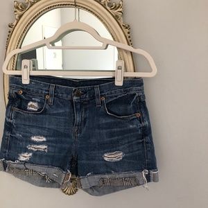 J. Crew Ripped Jean Shorts